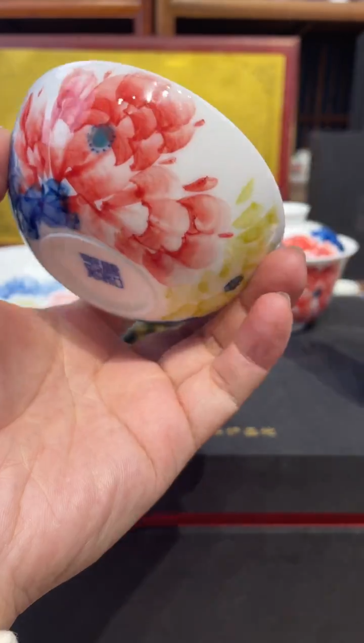 摆件瓷景德镇手工手绘陶瓷