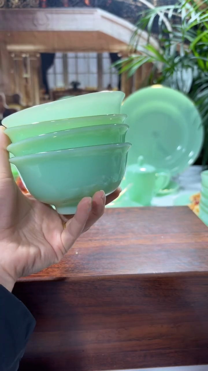 【闪购商品】...4.5英寸玉瓷碗4个口径11.5厘米 