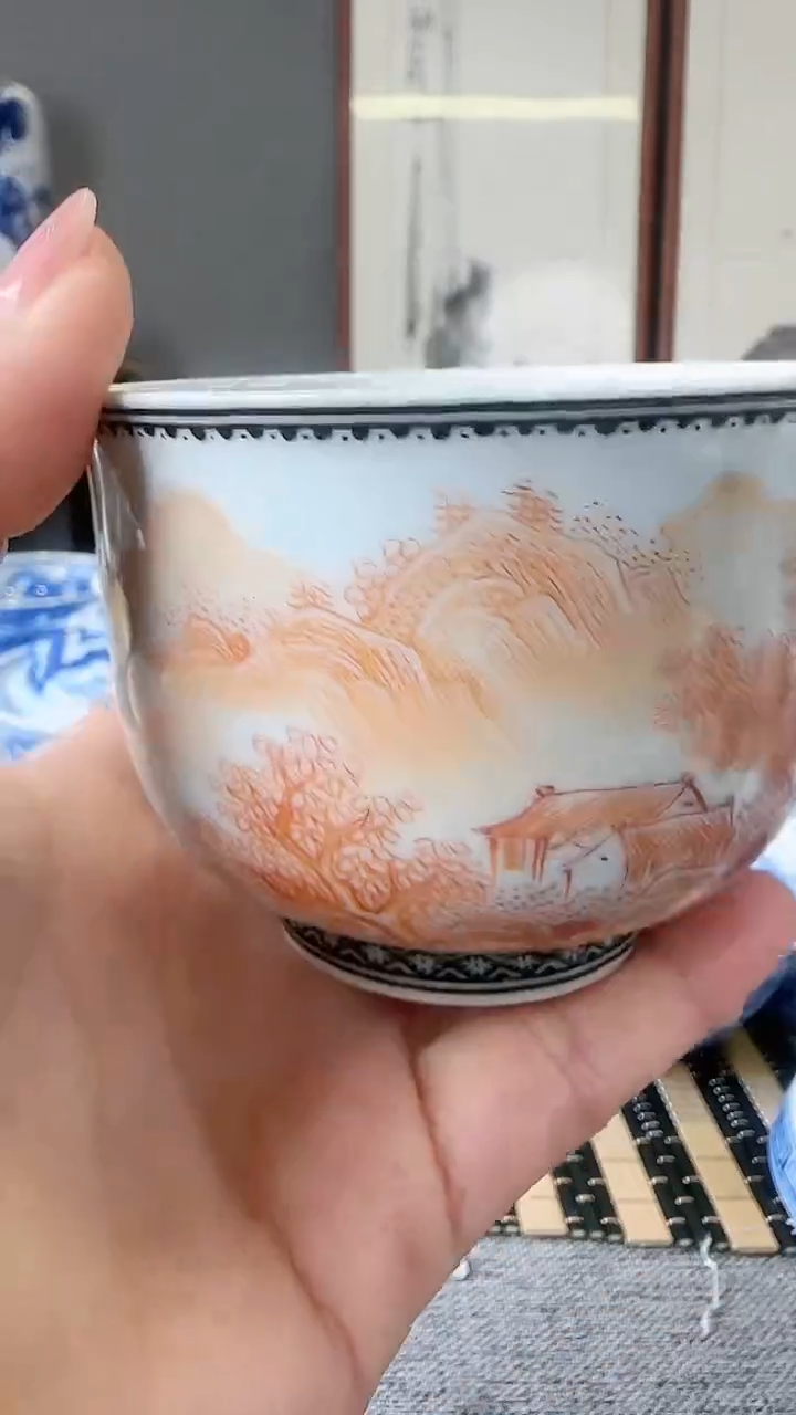 【闪购商品】摆件景德镇手工手绘杯子