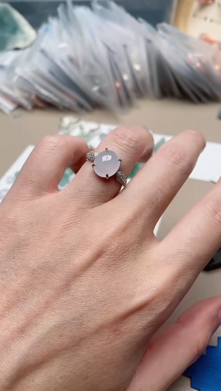 【闪购商品】翡翠戒指银S925镶嵌1000000015