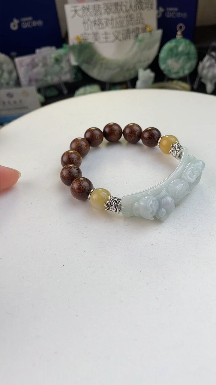 未镶嵌手链翡翠手工定制默认微瑕主播介绍为准
