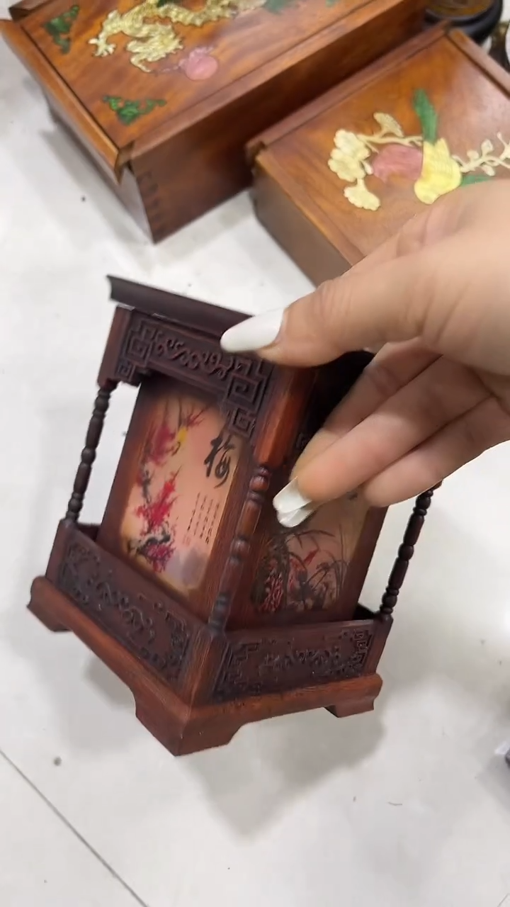 沐头淘摆件木雕件 笔筒