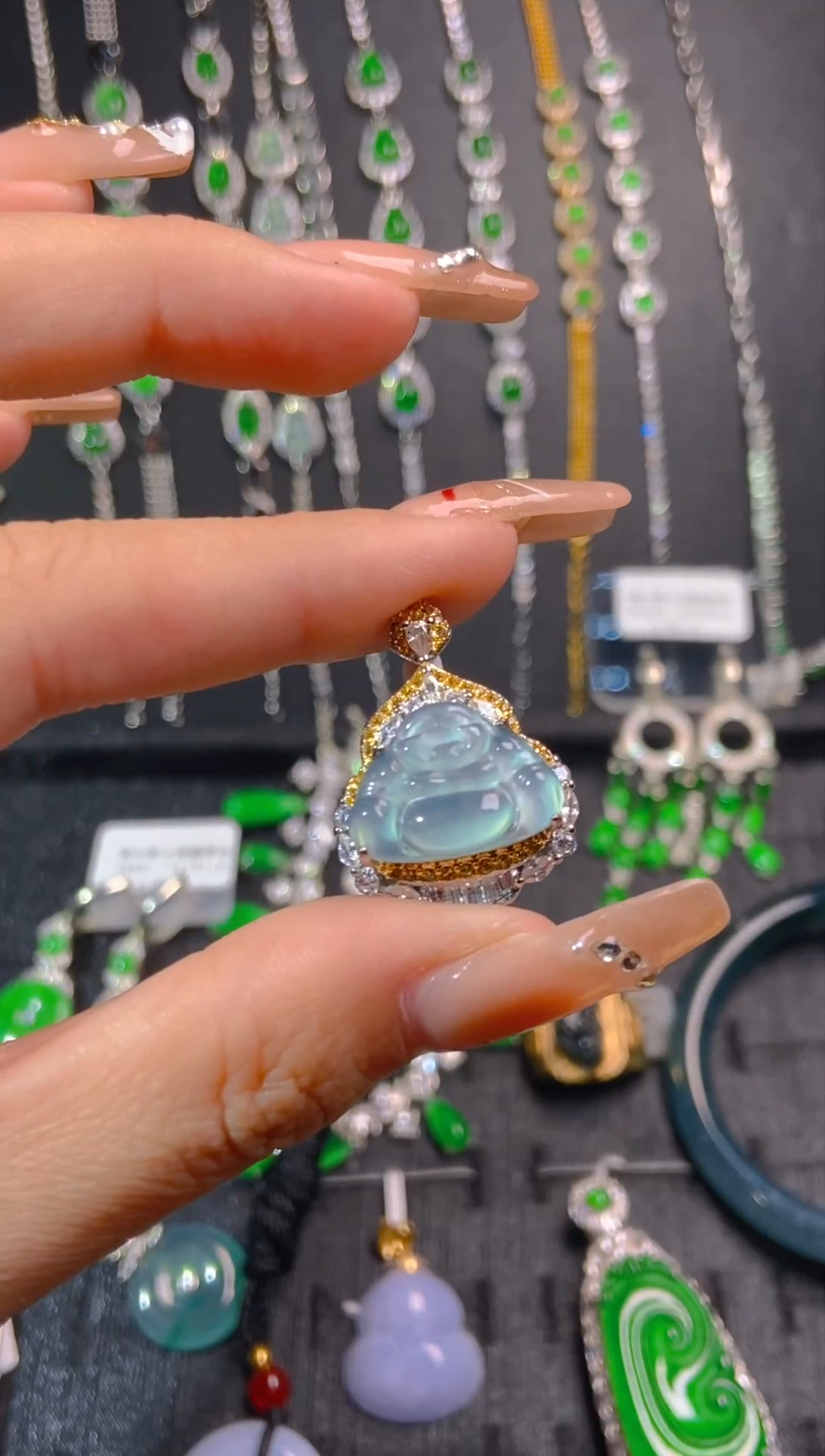 【闪购商品】翡翠颈饰未镶嵌天然翡翠A货147