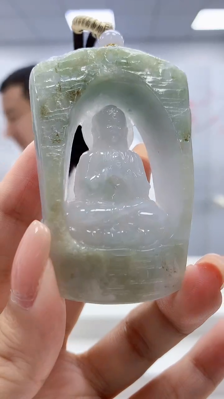 定制翡翠未镶嵌4898xx-毛货挂件235