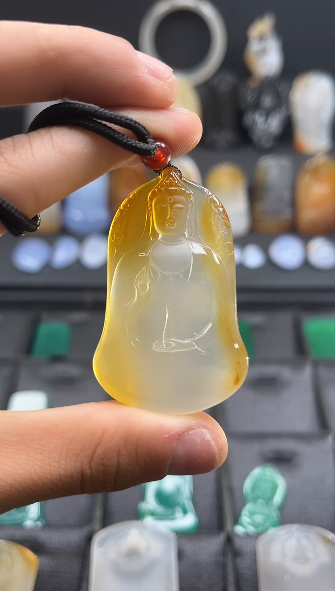 未镶嵌颈饰玛瑙/玉髓天然珠宝 一物一证