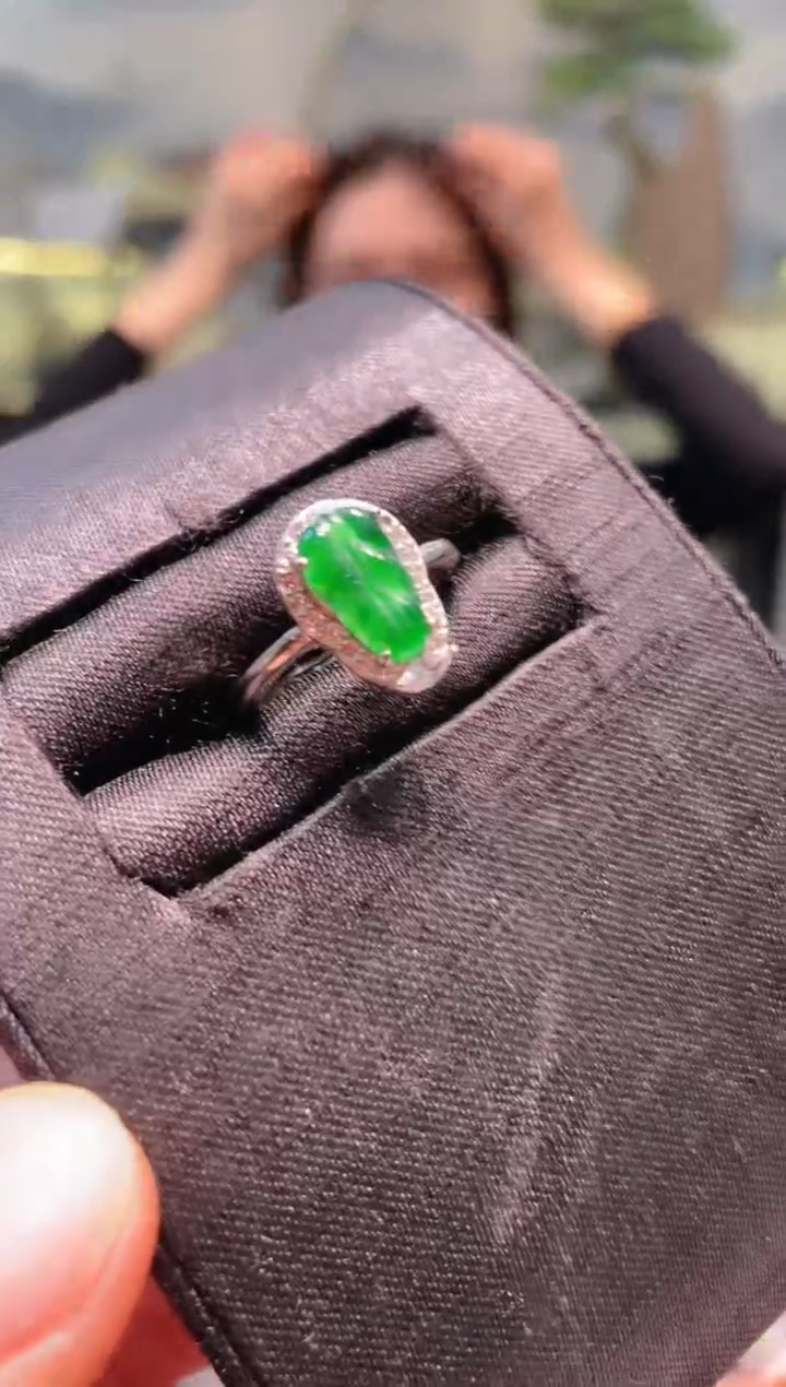 【闪购商品】翡翠戒指未镶嵌A1 天然A货翡翠