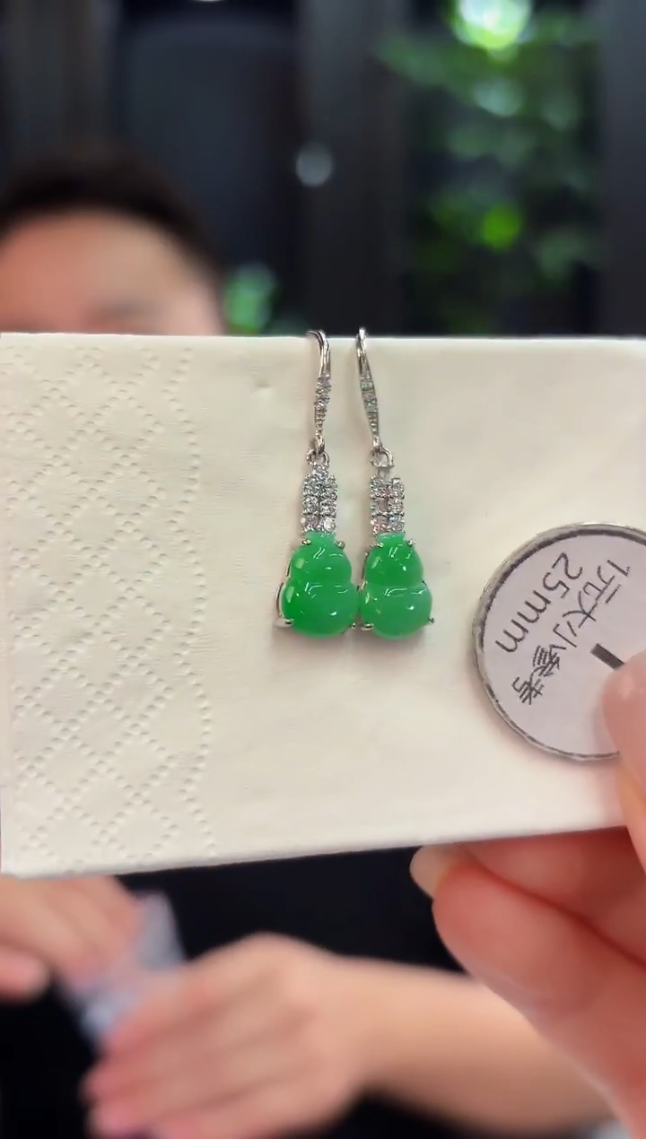 未镶嵌翡翠耳饰  缅甸A货/支持复检/一件
