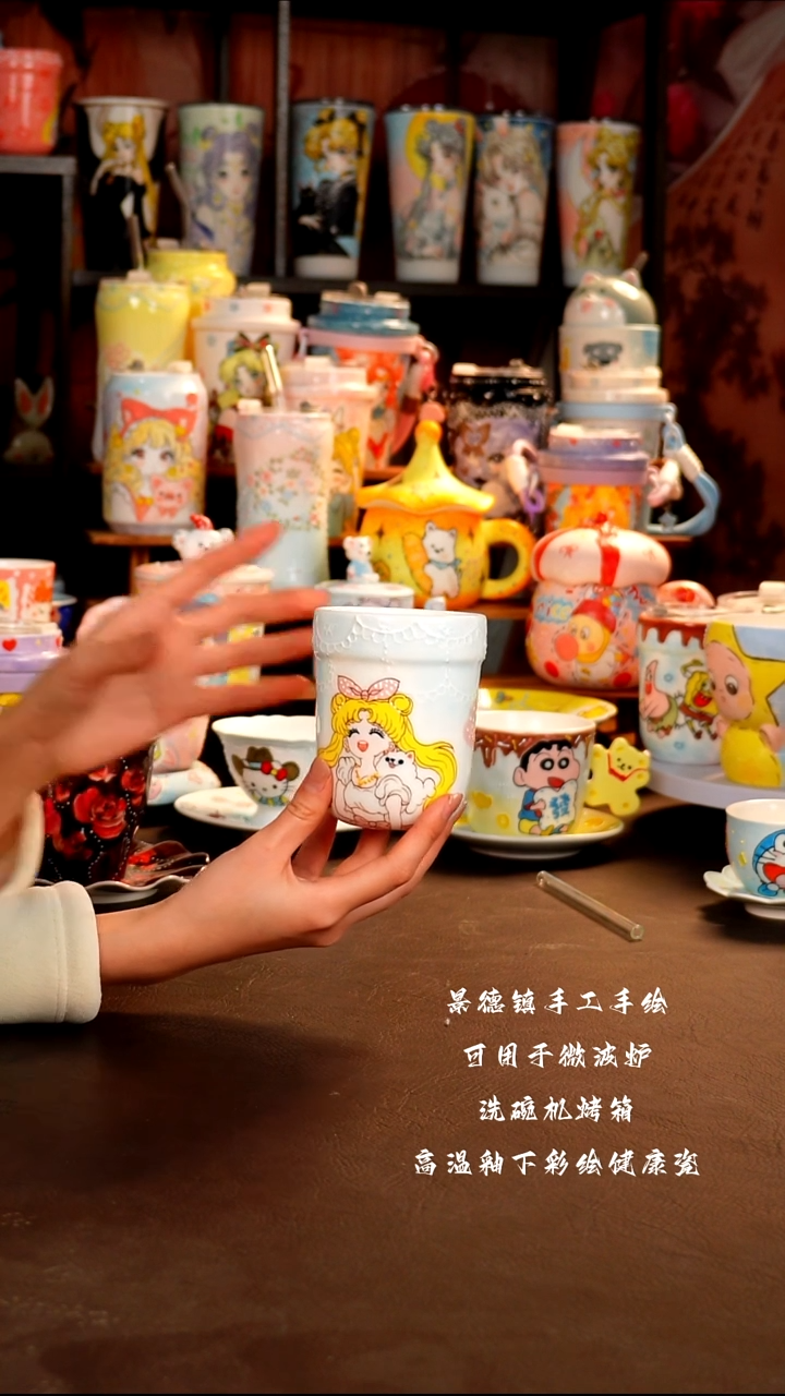 景德镇手工手绘杯杯