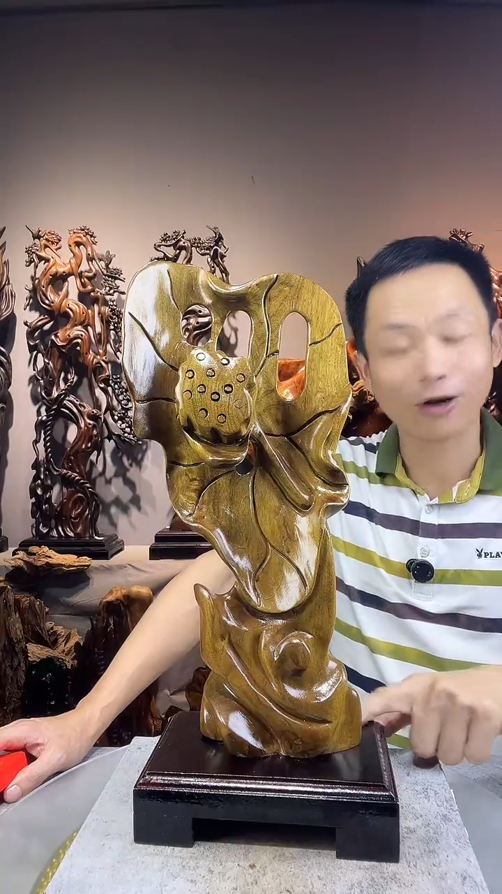 金丝楠龙*小叶桢楠随行摆件32