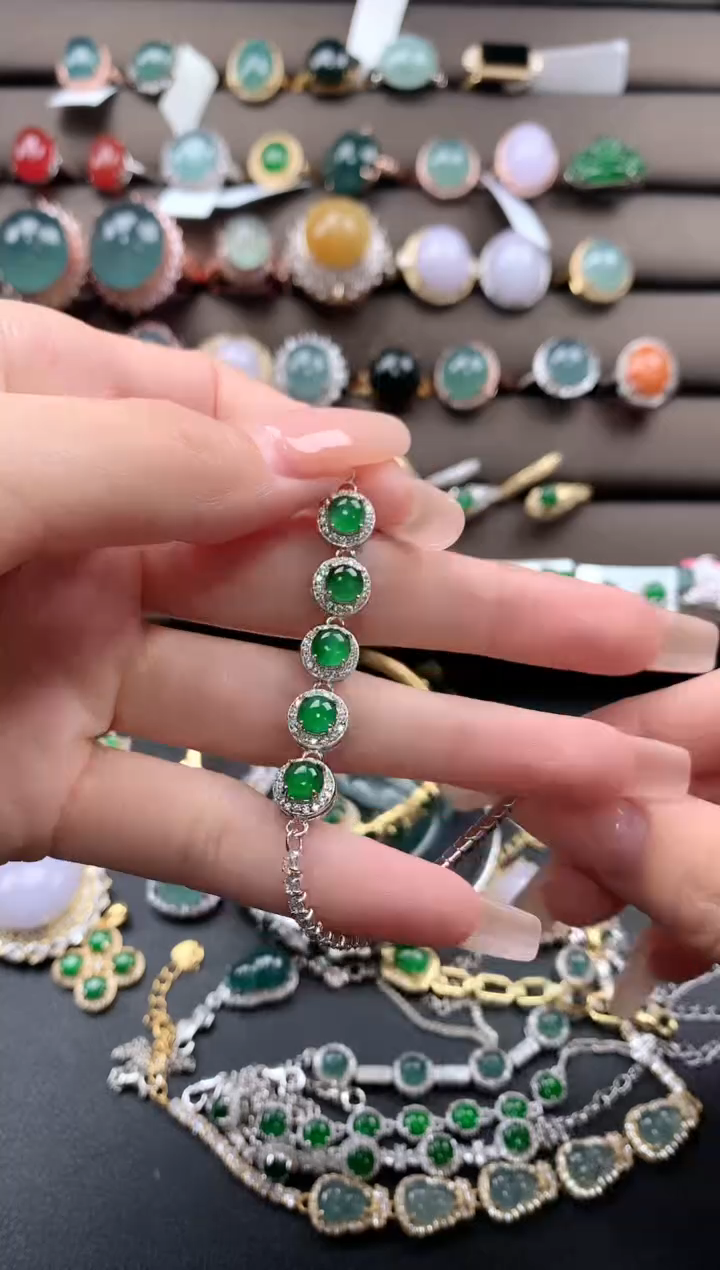 【闪购商品】翡翠戒指银S925镶嵌3213213