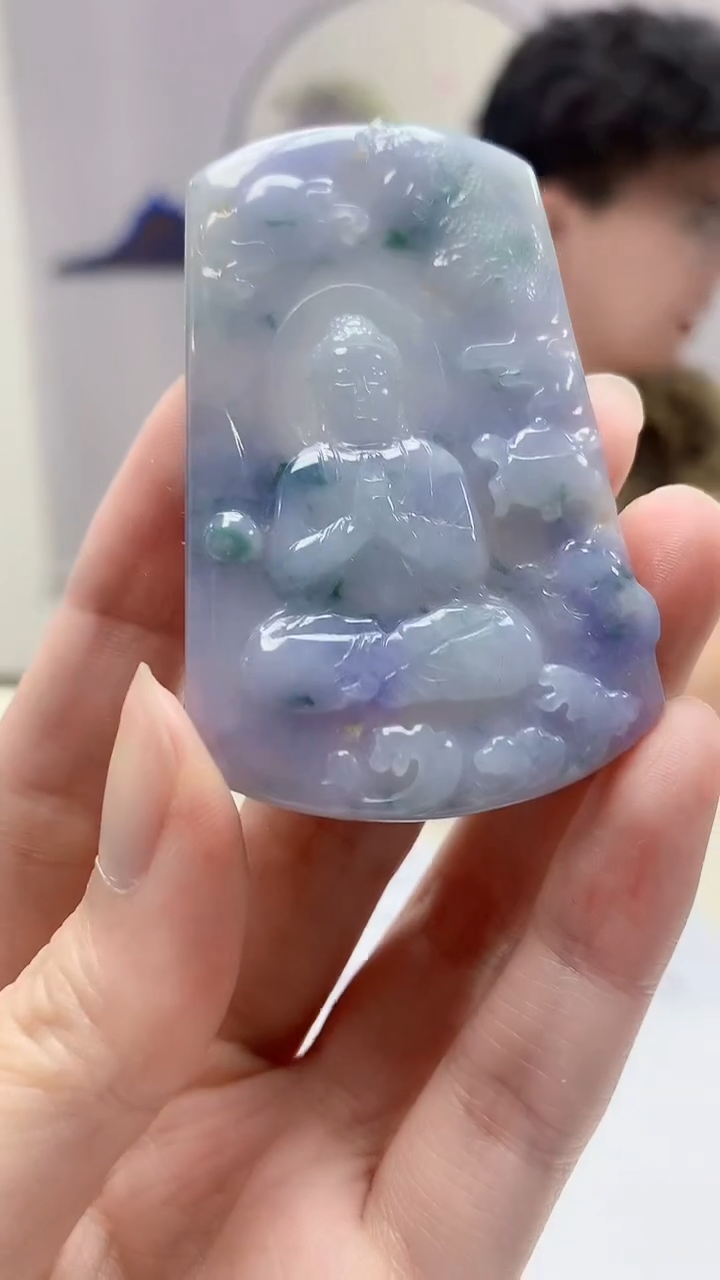 【闪购商品】定制翡翠未镶嵌4688zm-毛货挂件人物164