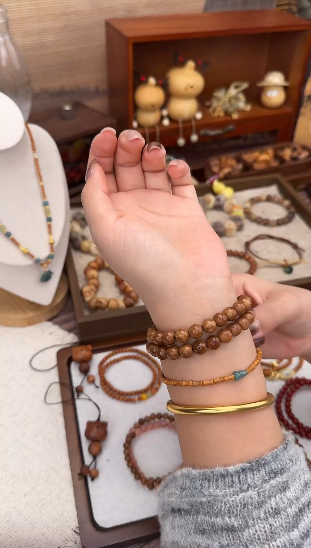 木质类库克双圈手串