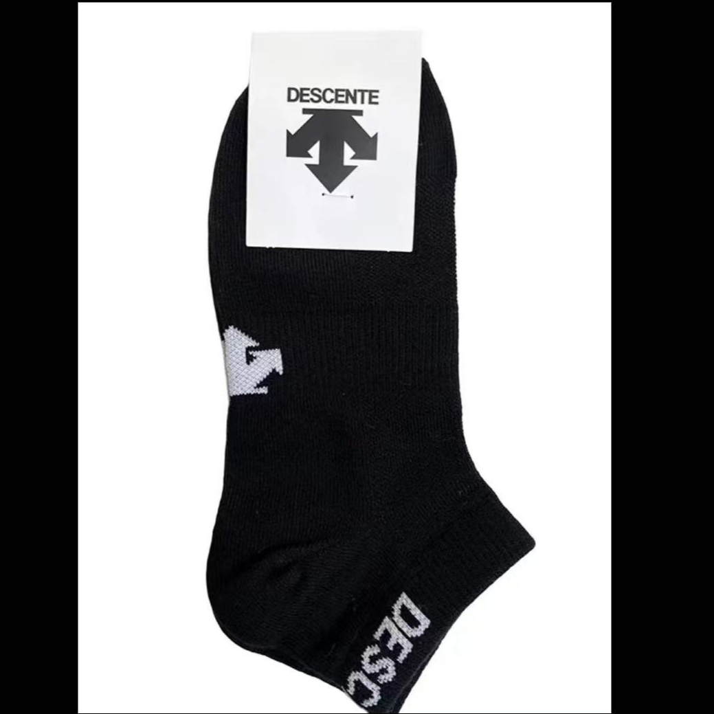 DESCENTE/迪桑特短筒船袜（40-43脚），默认黑色，如需白色请备注