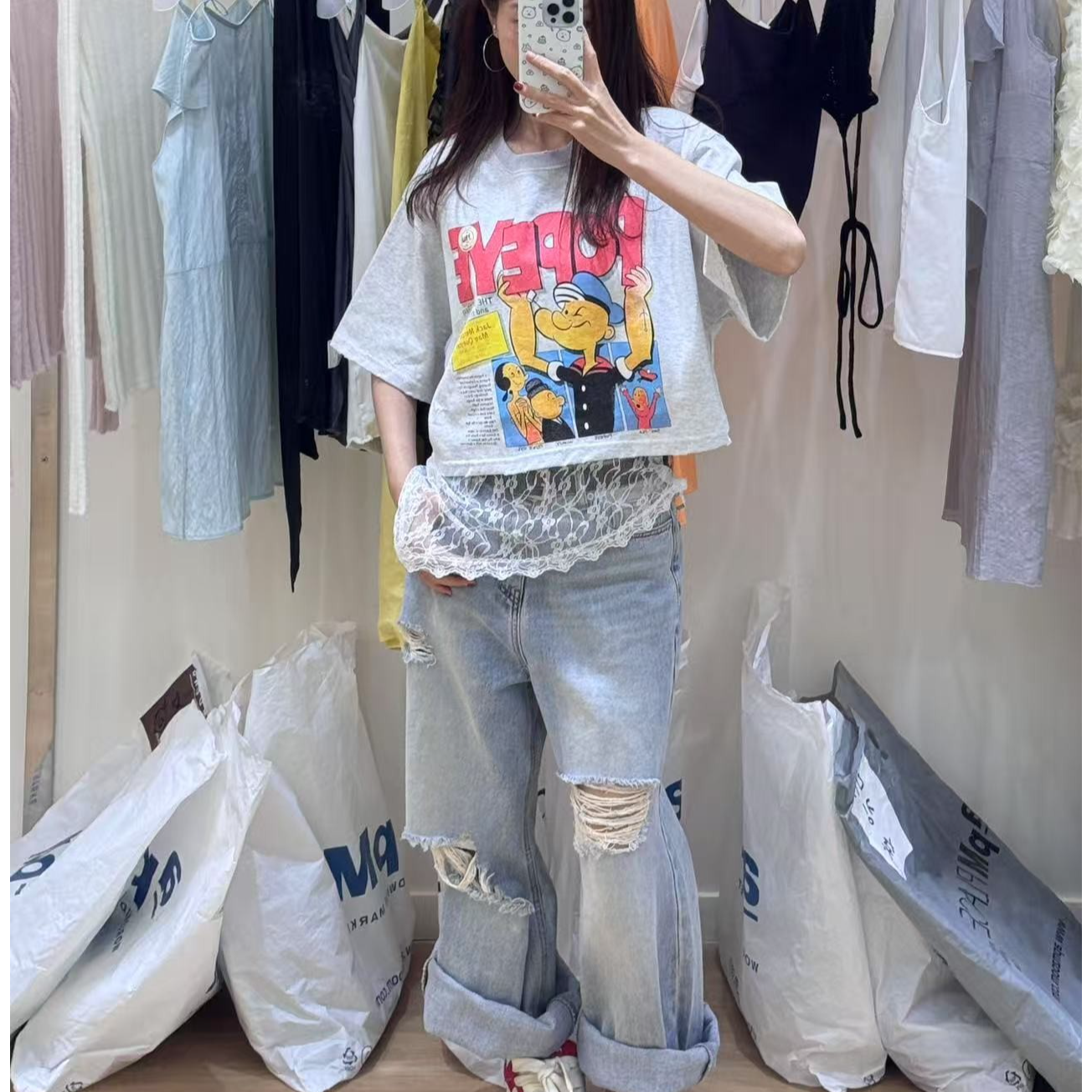 【程菲菲的福福】 断码福福上衣  韩国正品代购 no'退换