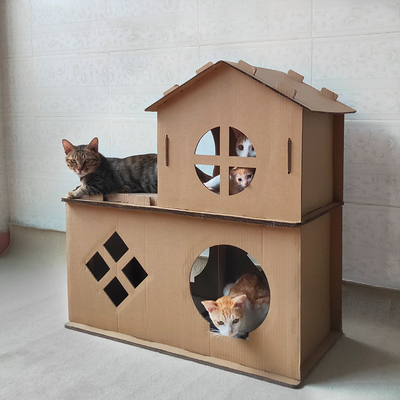 二层豪华台阶猫抓板