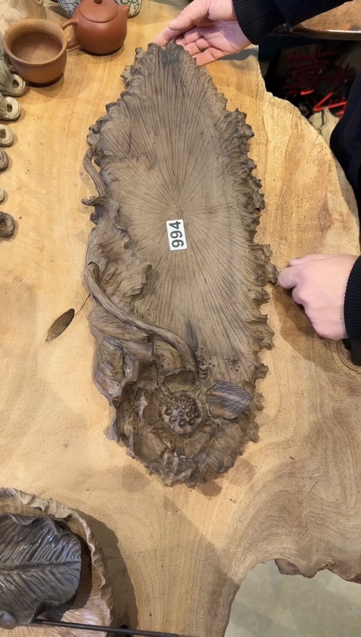 木994号乌木金丝楠干泡+茶则+小果盘