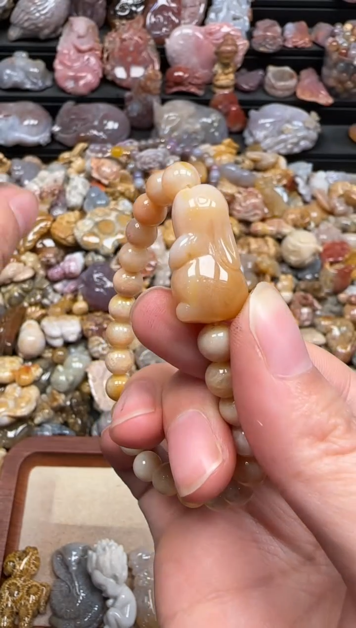 【闪购商品】硅化珊瑚（珊瑚玉）颈饰未镶嵌201