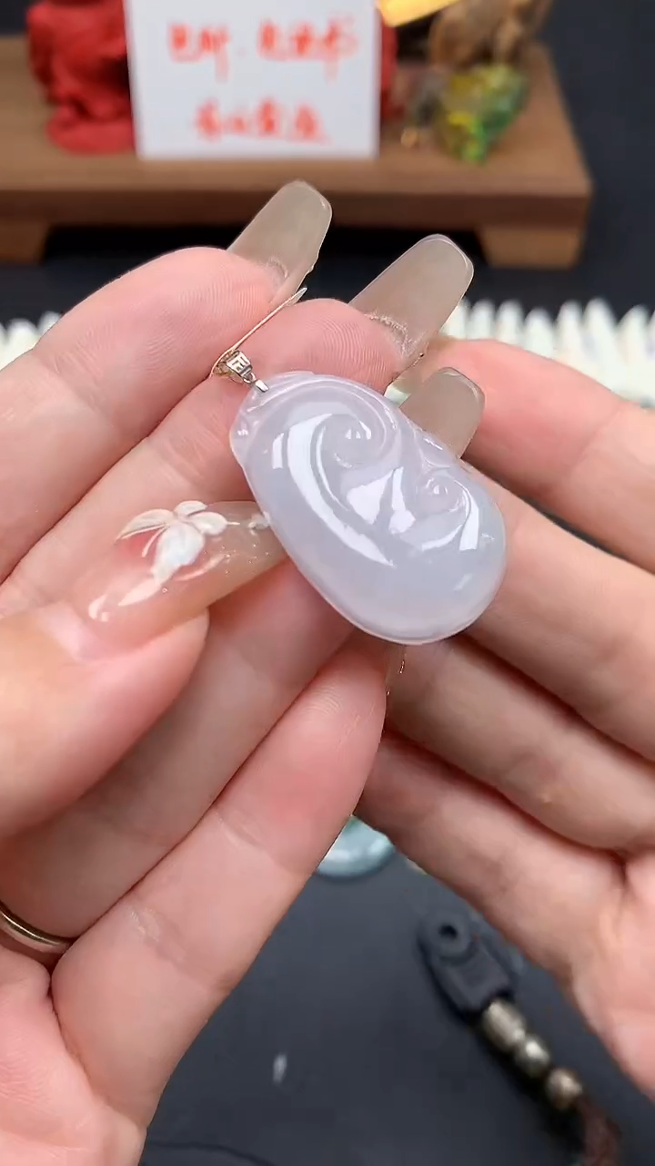 【闪购商品】翡翠吊坠(不含链)18K金镶嵌MS155062