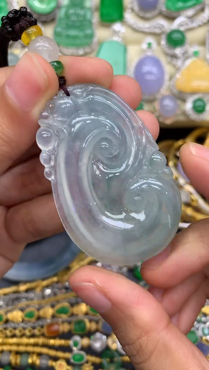 翡翠未镶嵌颈饰344-中国好珍宝