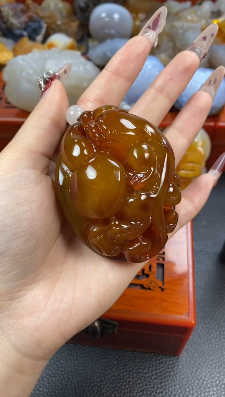 【闪购商品】玛瑙/玉髓手把未镶嵌1