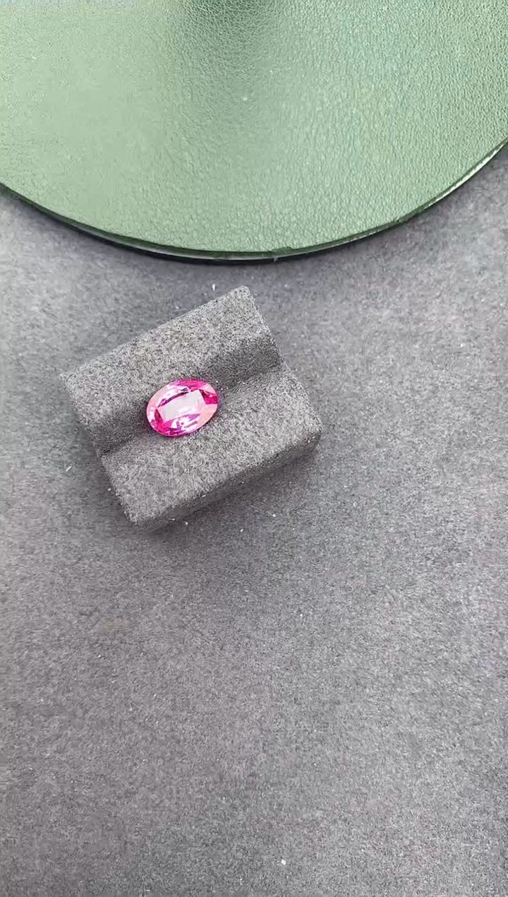 【闪购商品】彩色蓝宝石裸石未镶嵌2.5ct无烧帕帕拉恰