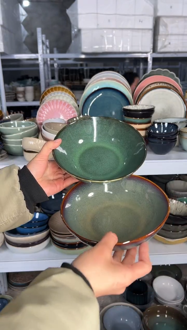 陶瓷外贸尾货瑕疵满20包邮X2 菜碗组合