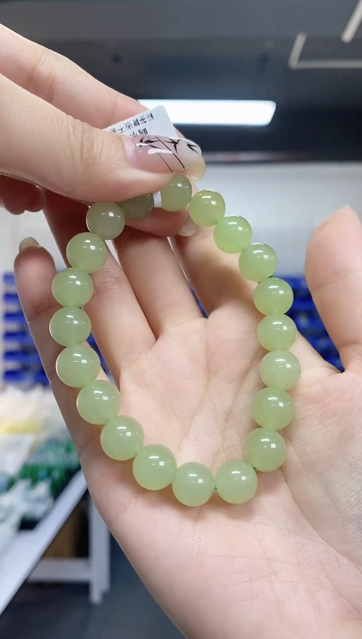 【闪购商品】和田玉手串未镶嵌多样性发其一颜色微差