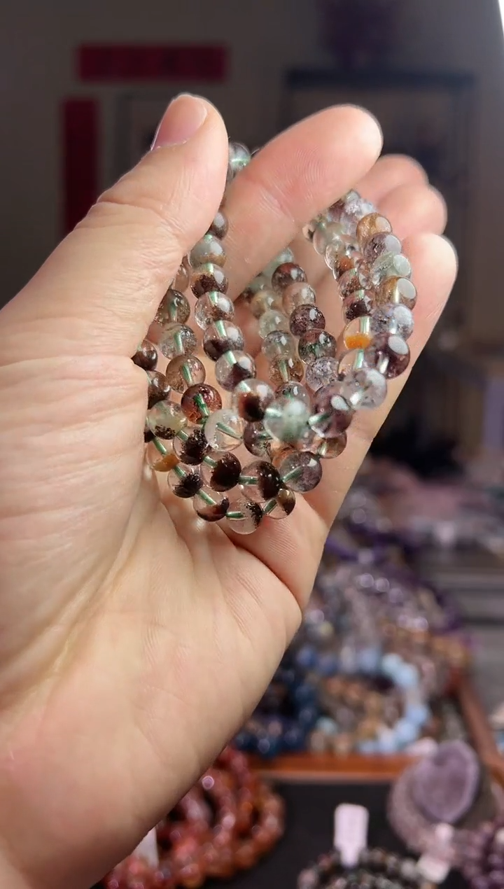 【闪购商品】水晶手链未镶嵌四季花幽灵7.5mm＋（多样性发其一）