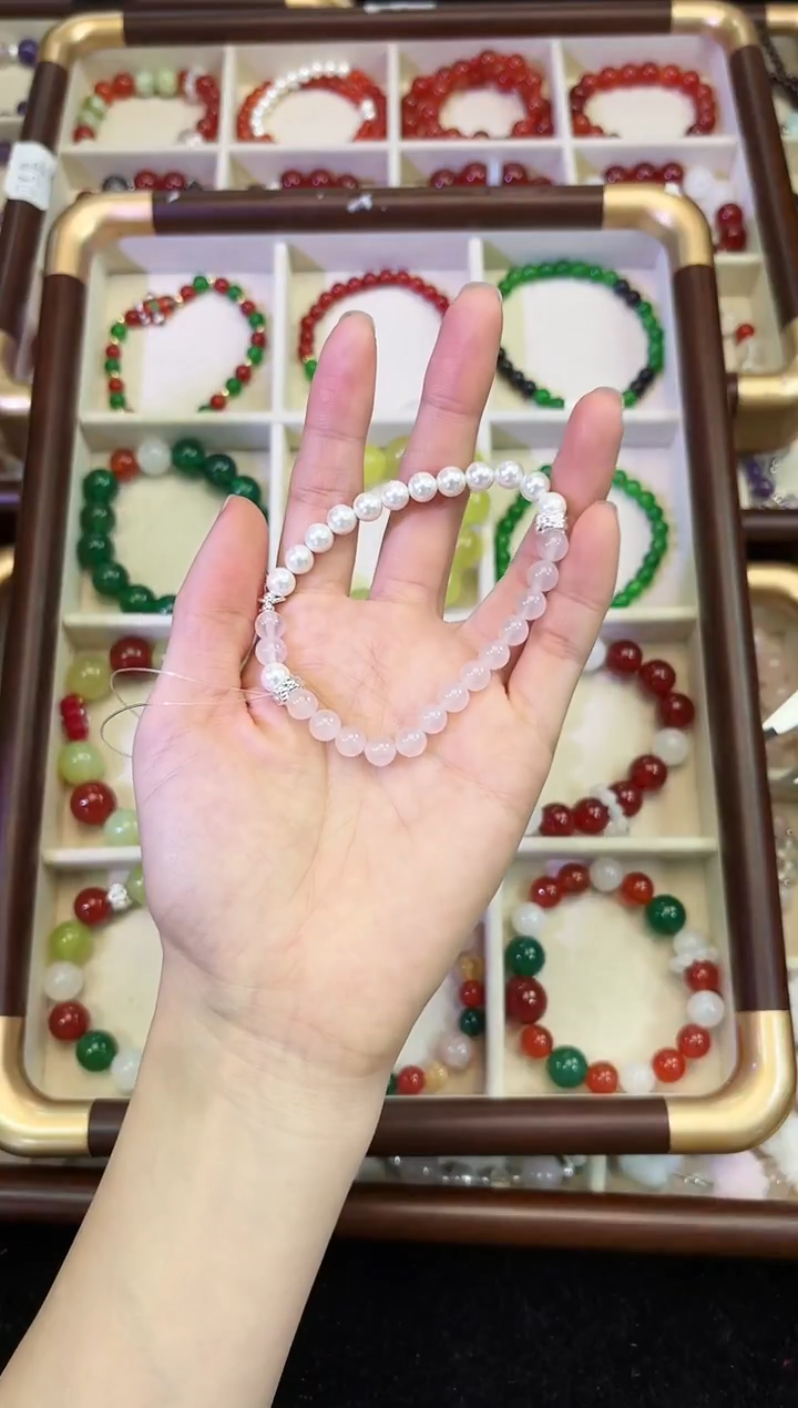 未镶嵌手链水晶17.5手围