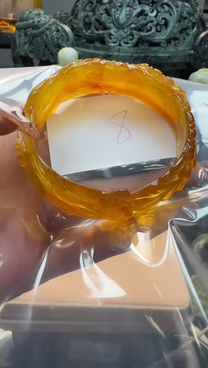 【闪购商品】岫玉手镯未镶嵌58.8圈口8号