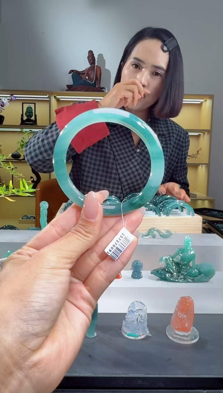 未镶嵌手镯翡翠57圈