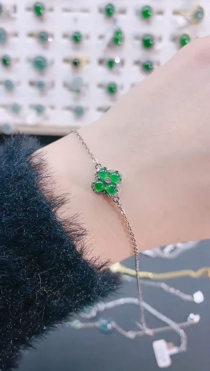 【闪购商品】翡翠手链未镶嵌天然翡翠
