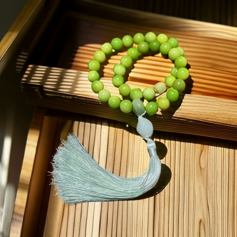 STJ010-绿飘花菩提双圈手持1.2➕跑环