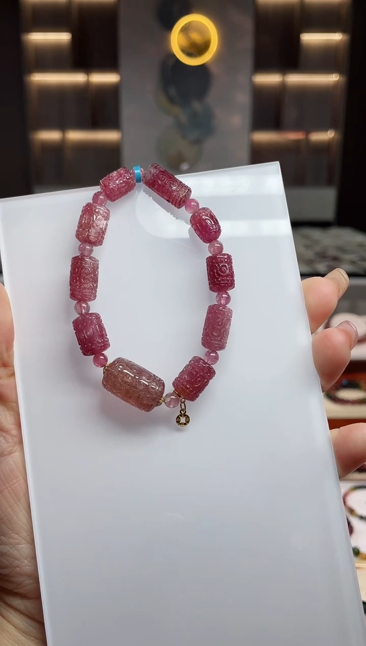 【闪购商品】桶珠单圈手串未镶嵌碧玺（多样性发一条）T