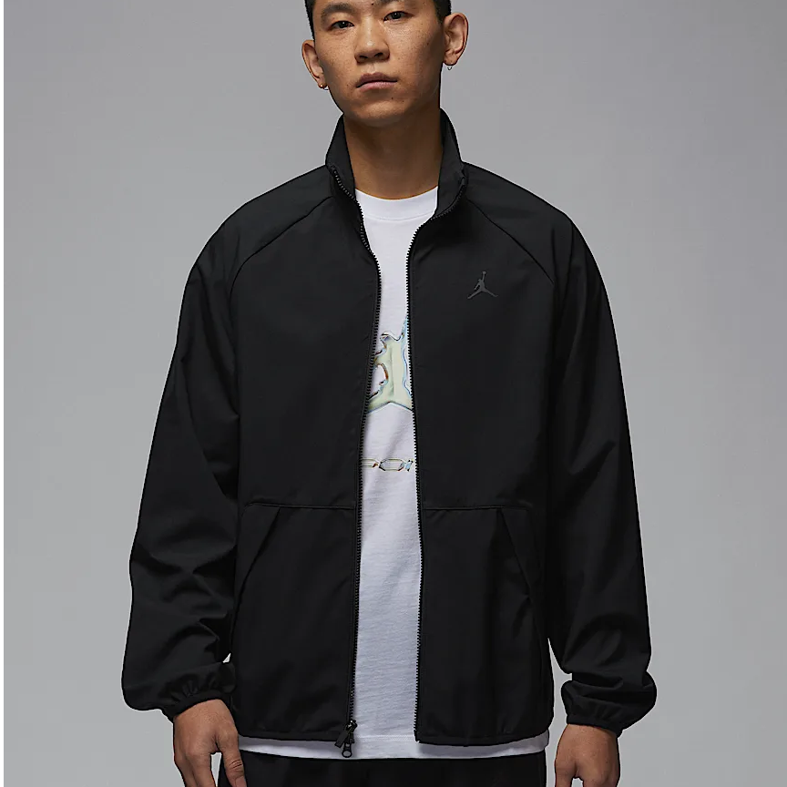 NIKE Jordan男子热身夹克正品男子黑色运动休闲外套HF9886-010