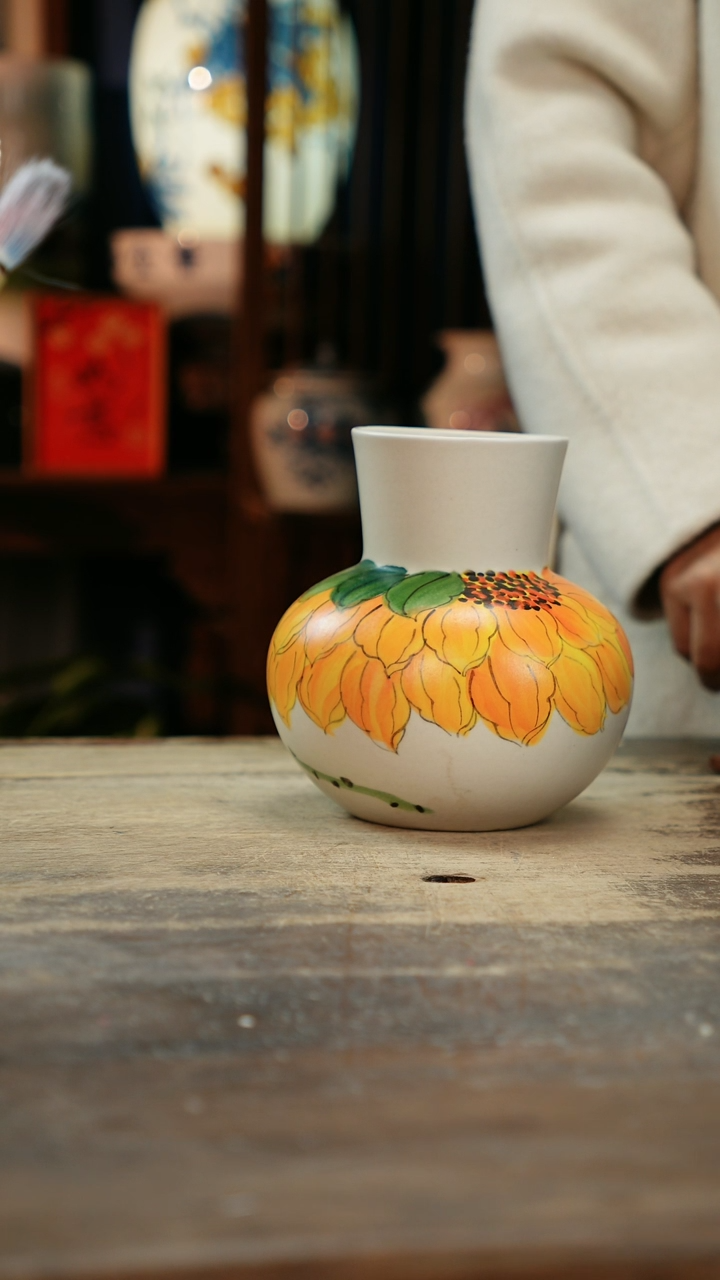 【闪购商品】瓷片景德镇纯手工釉下彩精品花瓶