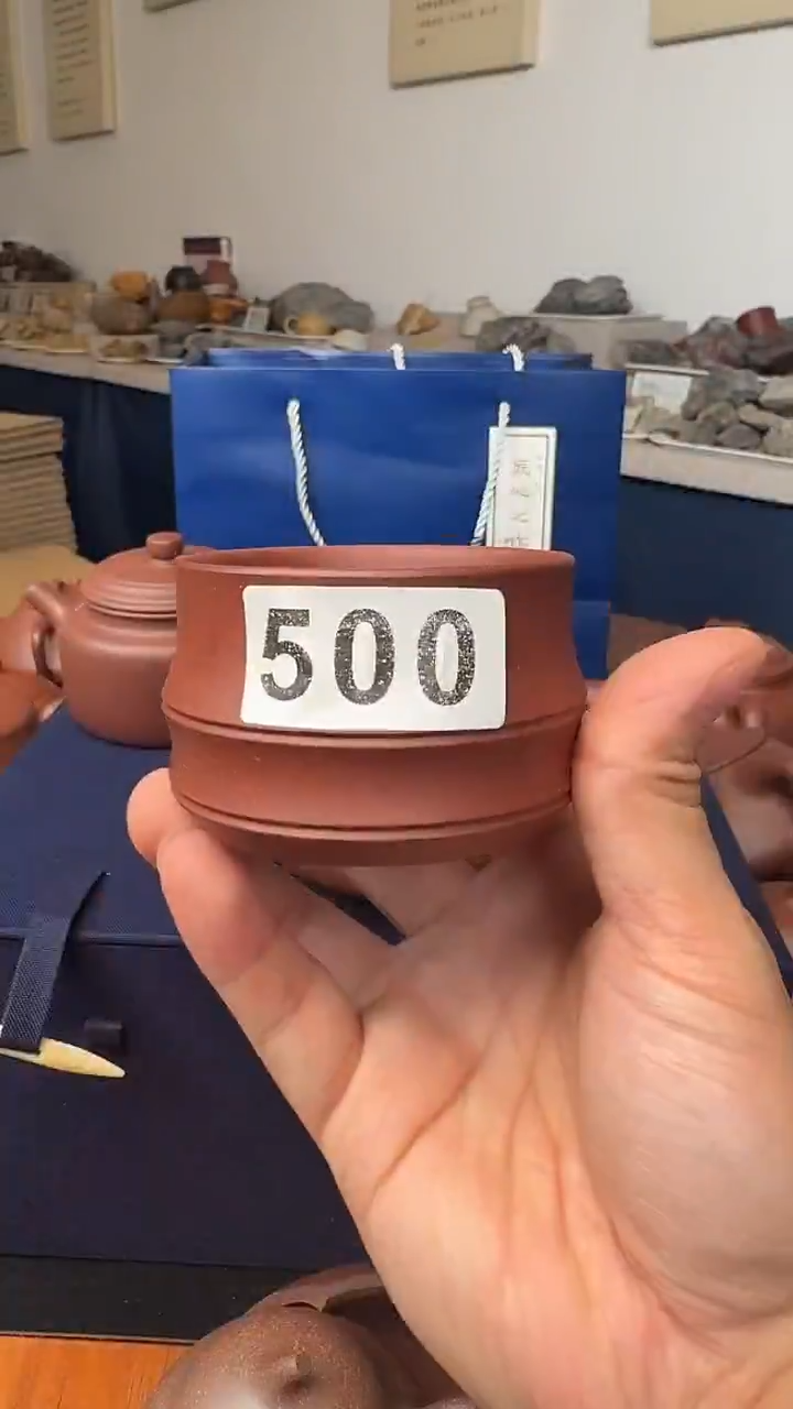 茶壶紫砂霞**感500红清水竹子杯