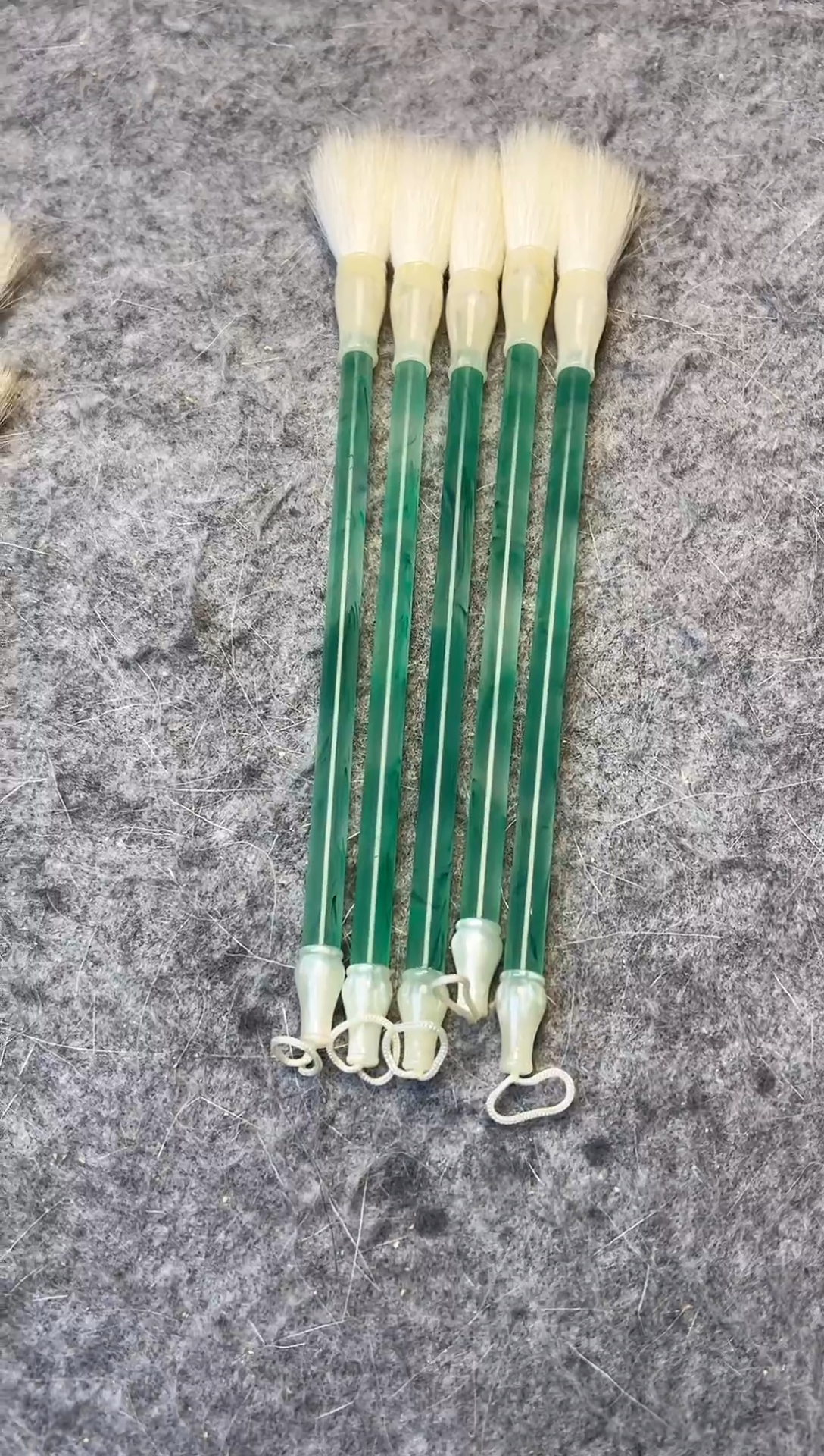 羊毫毛笔 5支 出锋4.0cm 杆如图所示 仅限清水试笔