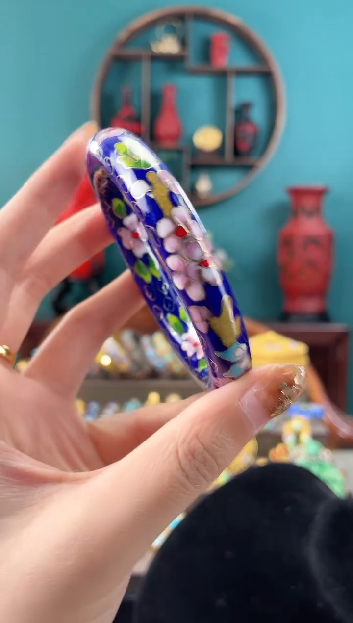 非遗景泰蓝镯子宝蓝