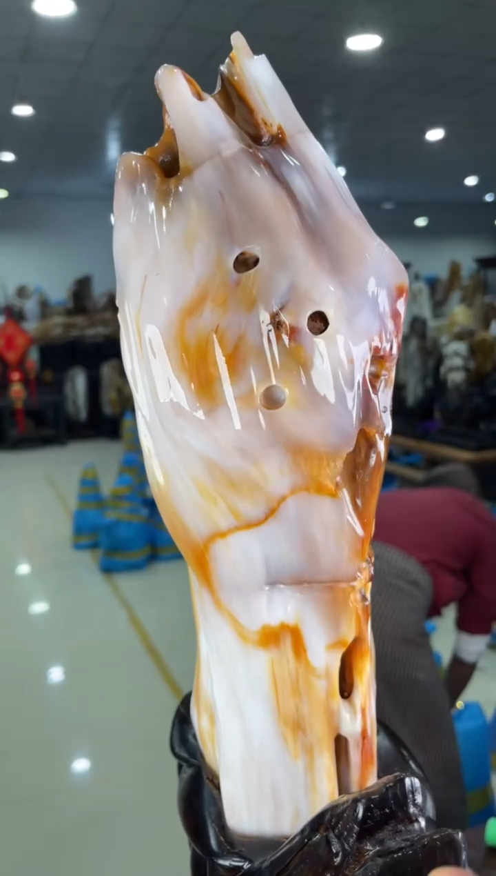 【闪购商品】硅化玉摆件未镶嵌55