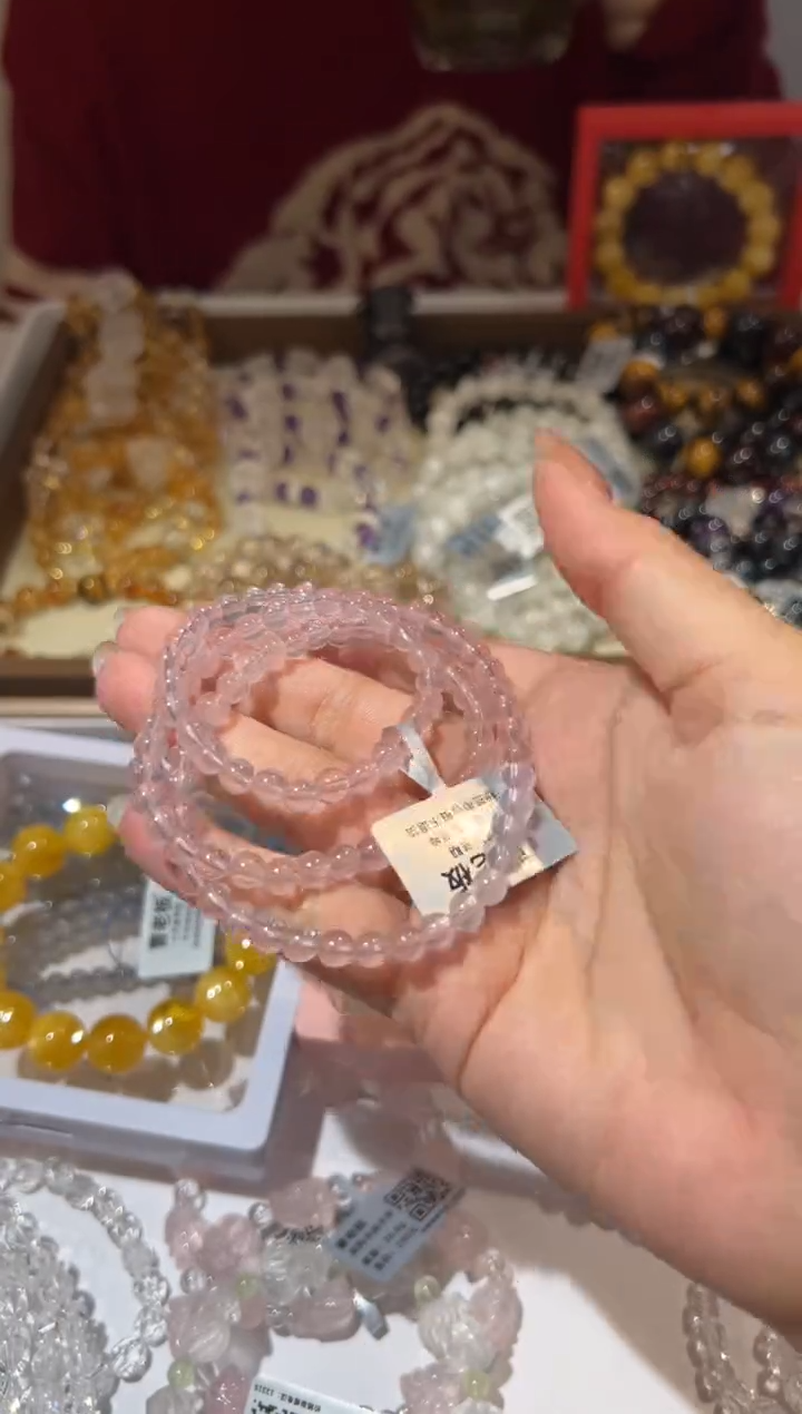 【闪购商品】芙蓉石手链未镶嵌6mm莫粉多圈