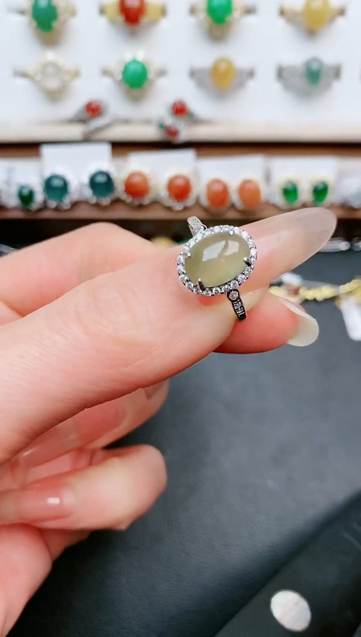 【闪购商品】翡翠戒指银S925镶嵌.....