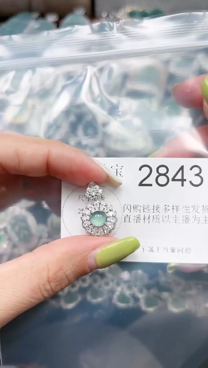【闪购商品】翡翠颈饰未镶嵌2843赠皮绳