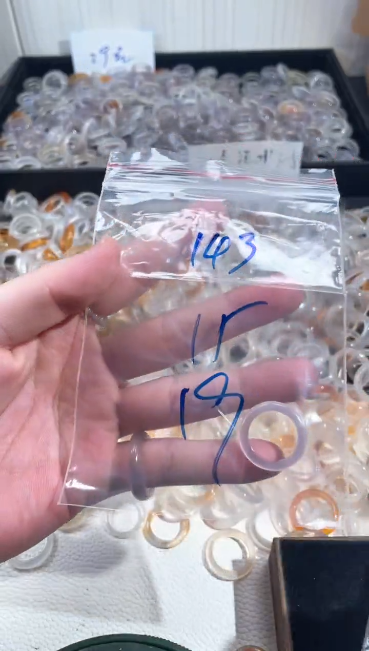 玛瑙/玉髓戒指未镶嵌143