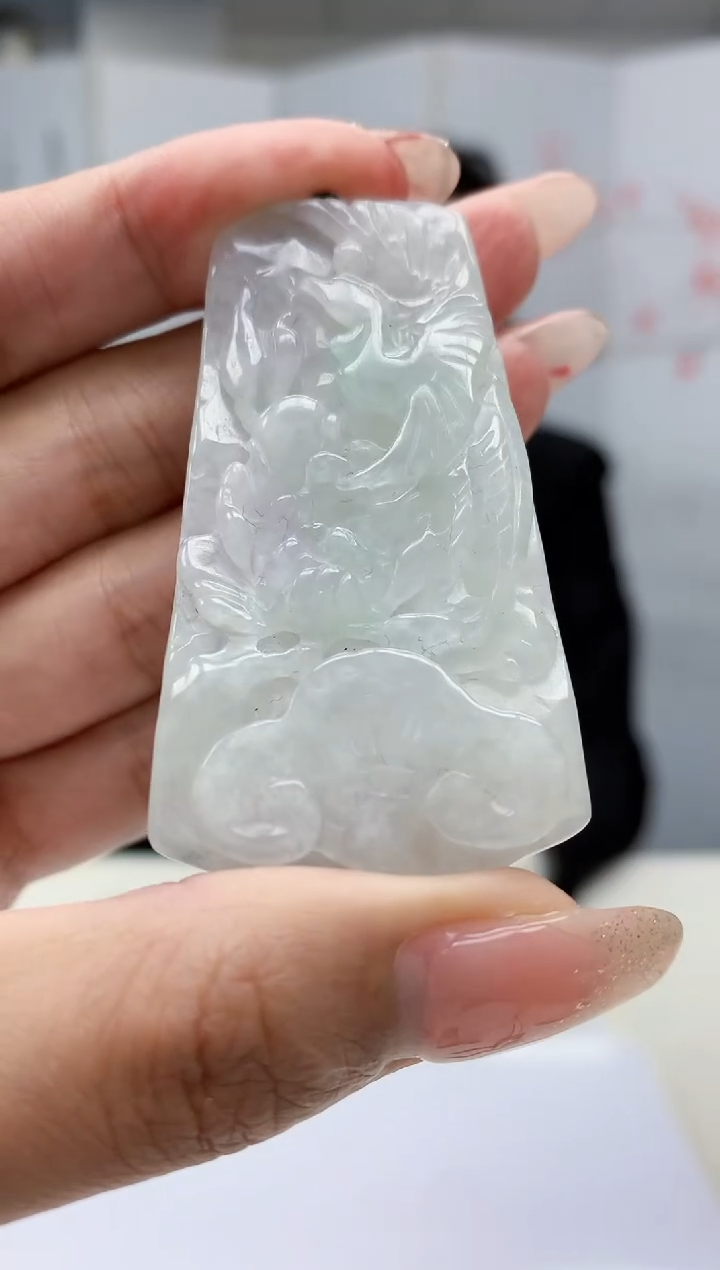 【闪购商品】定制翡翠未镶嵌5155MM-毛货挂件72