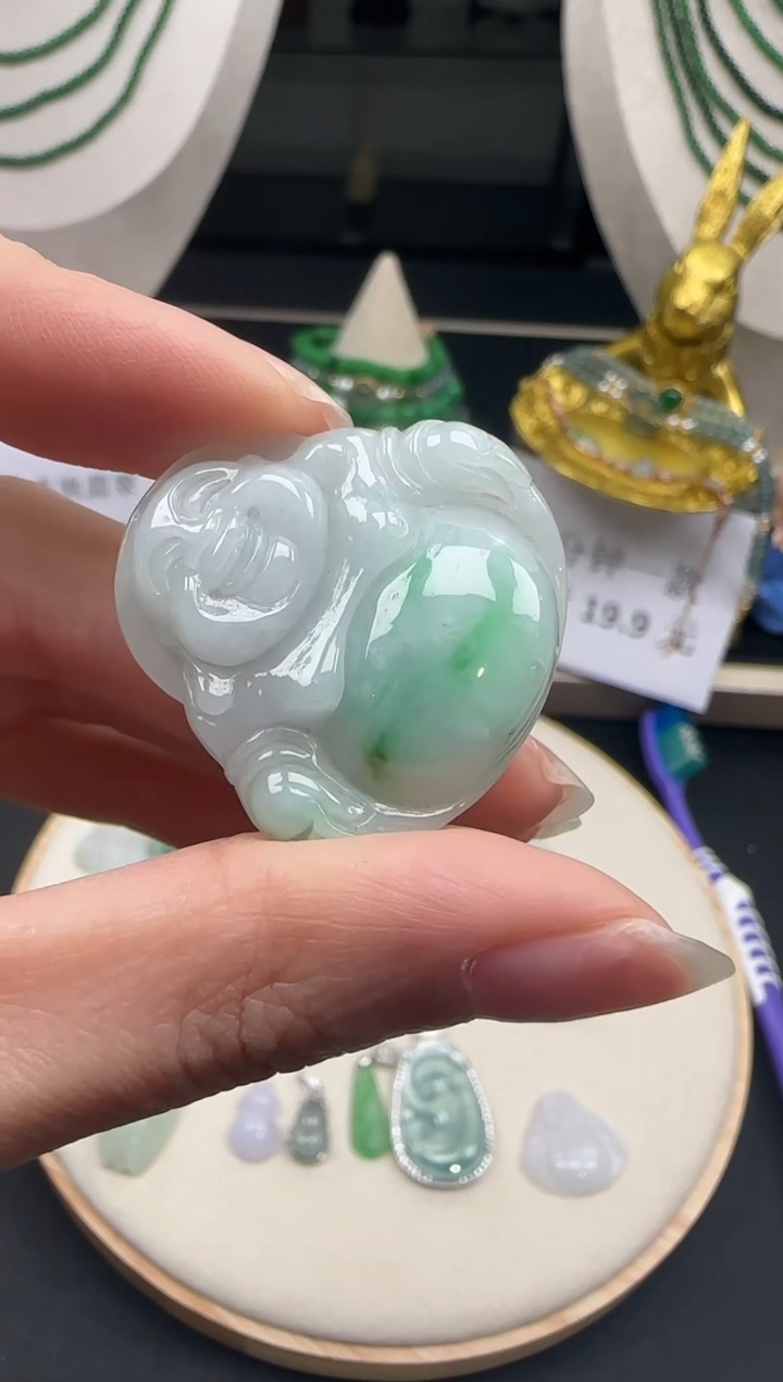 【闪购商品】翡翠吊坠(不含链)未镶嵌【海莎一口翠】翡翠挂件1
