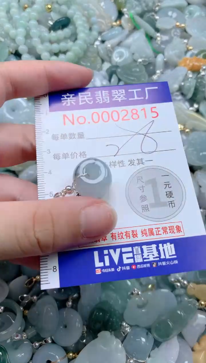翡翠未镶嵌吊坠(不含链)2815