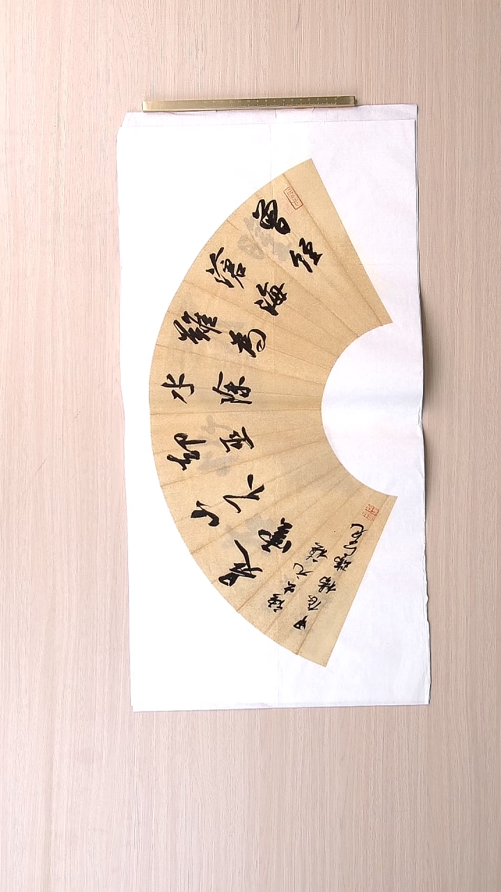 书法杨瑞宽 河南南阳68*34 扇面