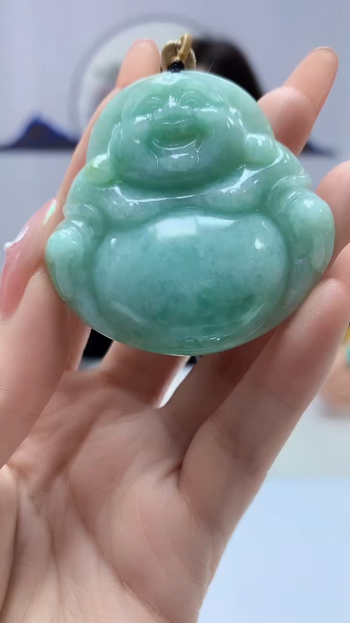 【闪购商品】定制翡翠未镶嵌4829DD-毛货挂件439