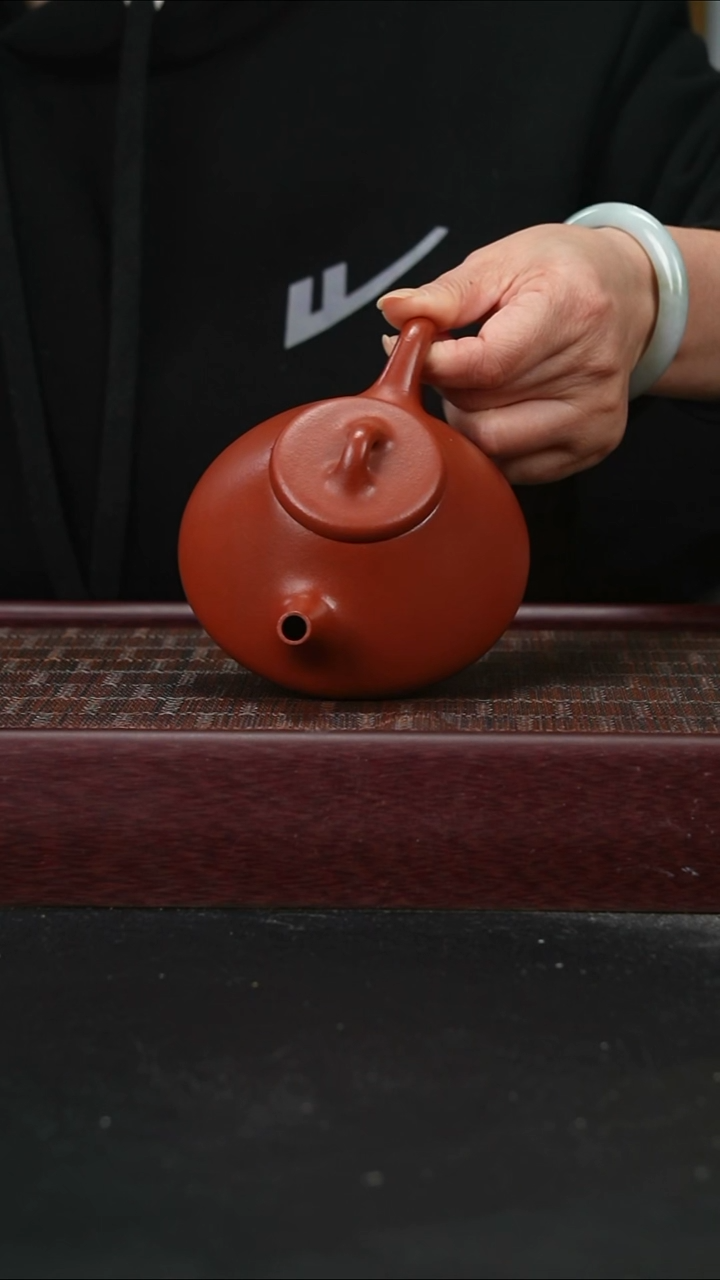 茶壶紫砂zq朱泥子冶